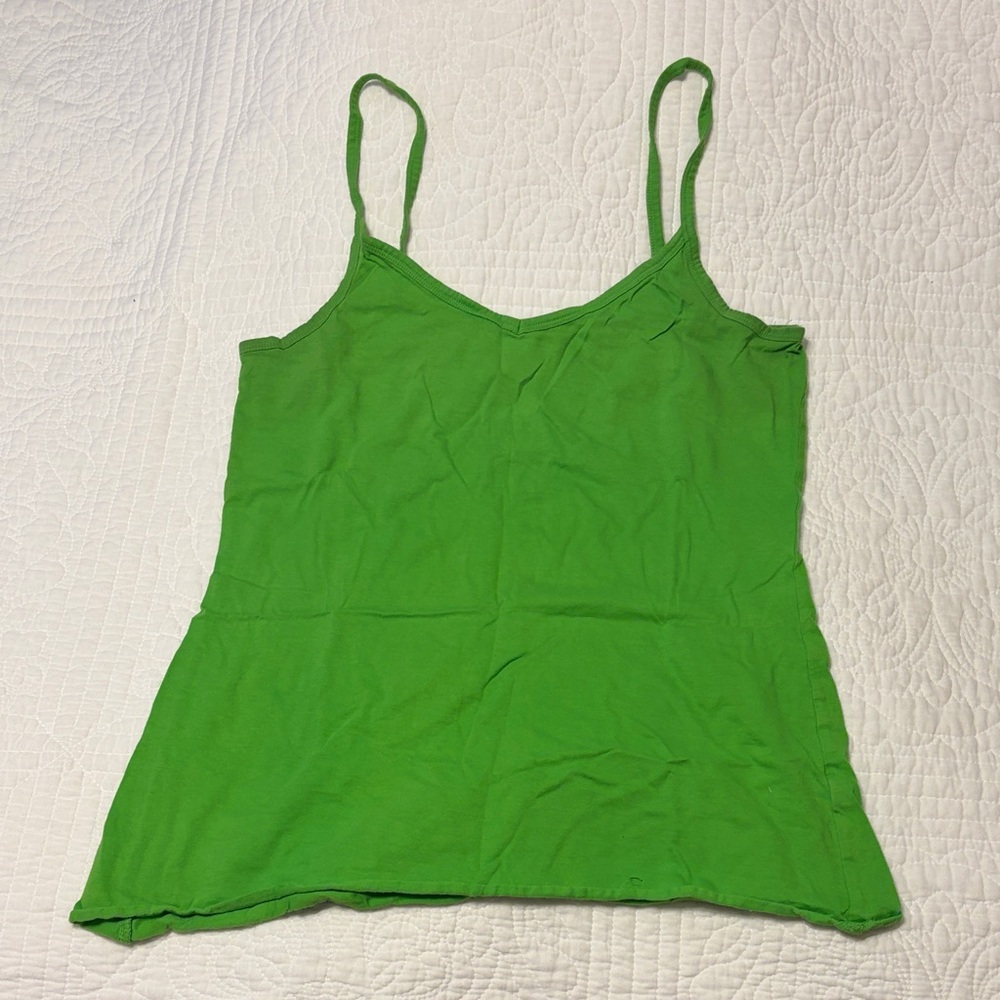 Vibrant Green Camisole Top for Women